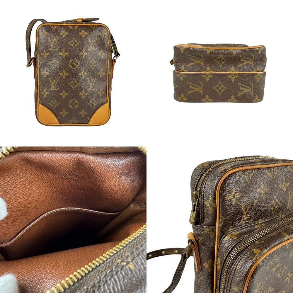Louis Vuitton Crossbody Shoulder Bag Monogram Amazon Canvas Brown Gold - Picture 3 of 5